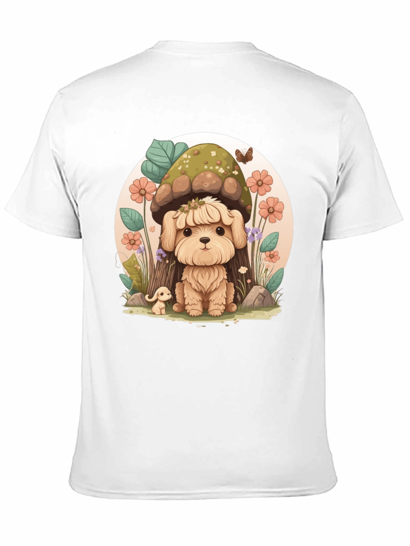 Cute Dog Mushroom Graphic Tee