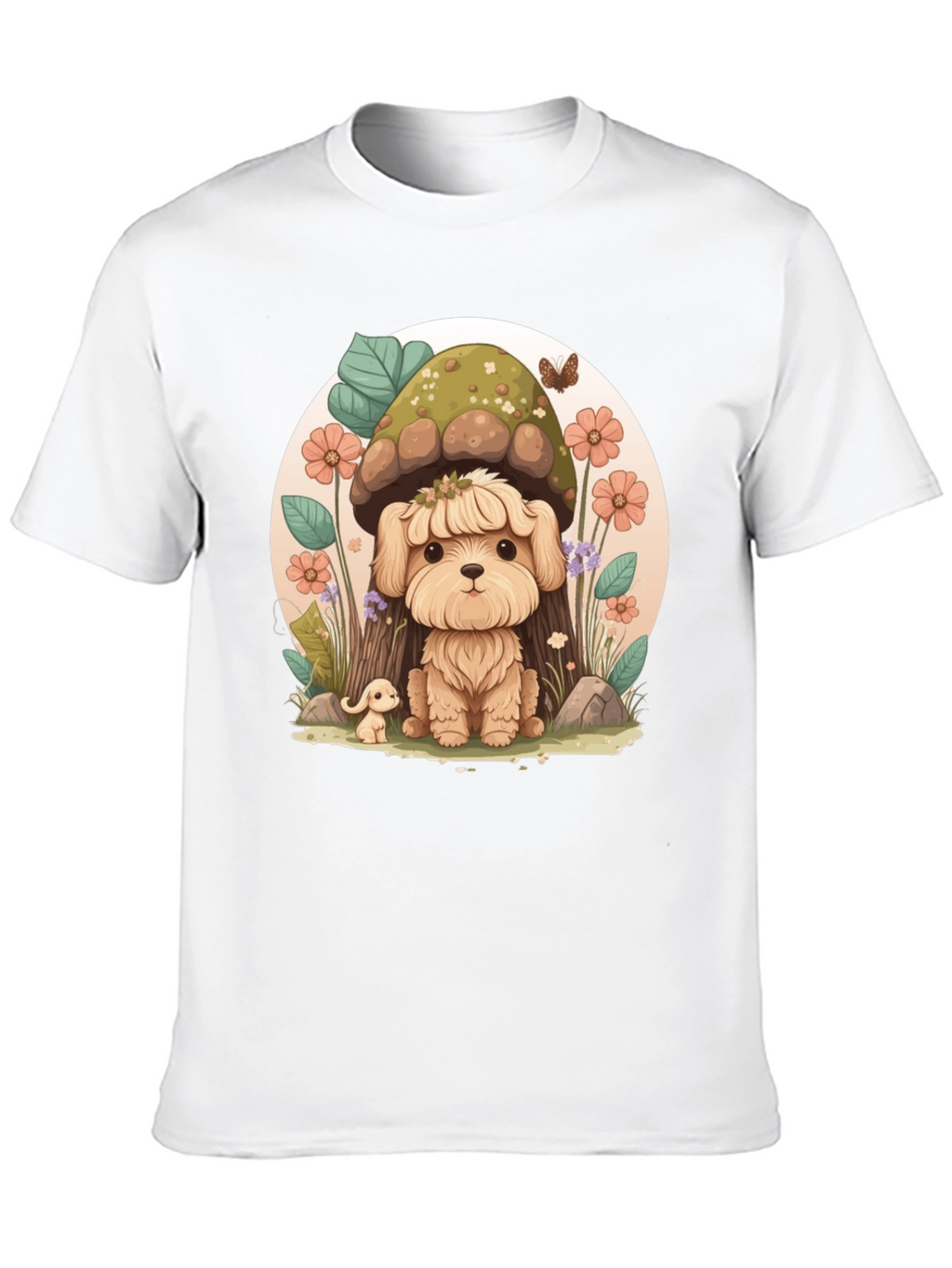 Cute Dog Mushroom Graphic Tee