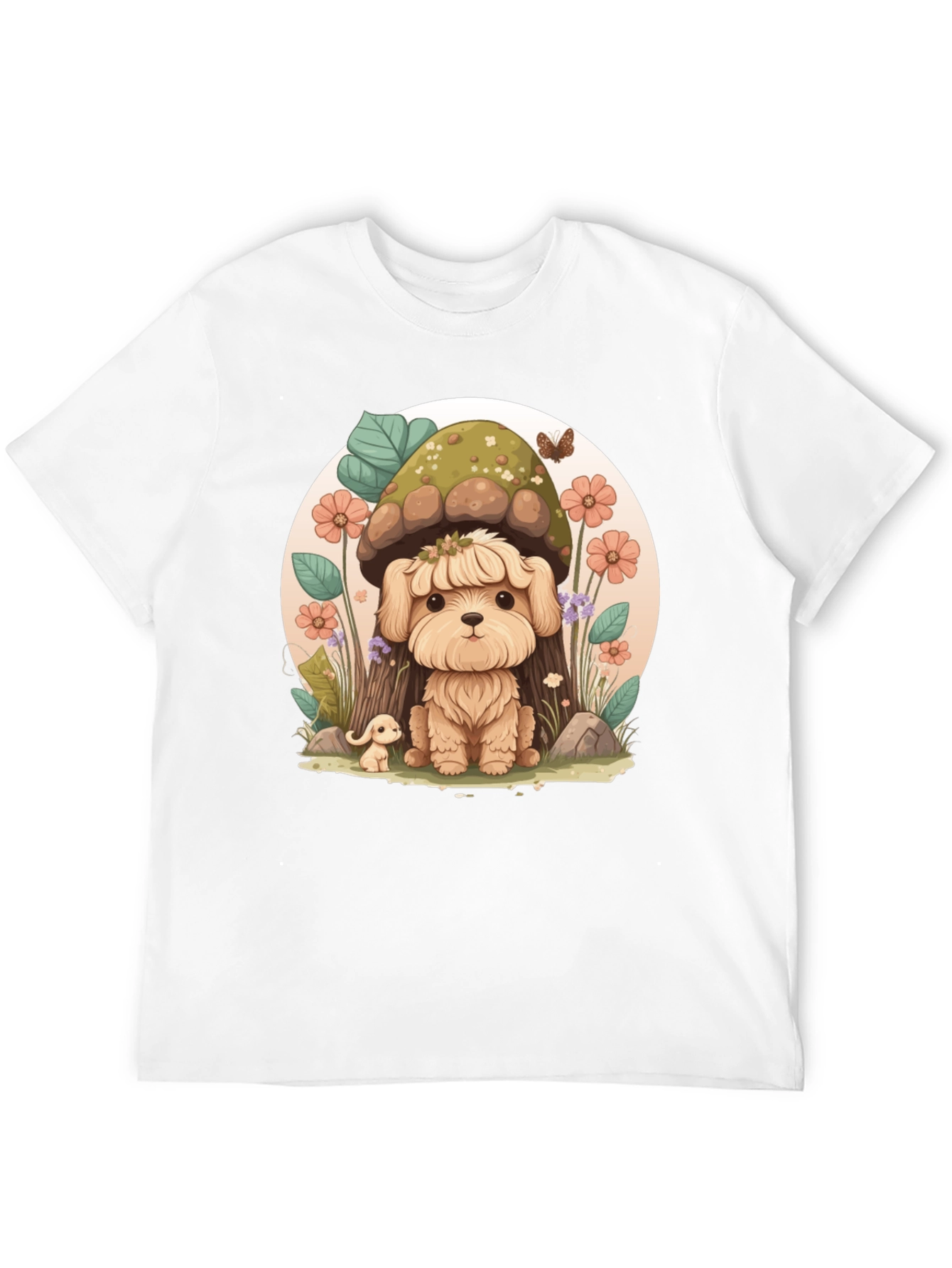 Cute Dog Mushroom Graphic Tee