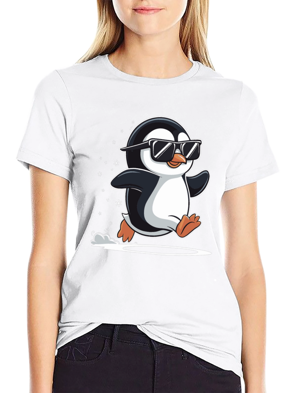 Cool Penguin T-Shirt - Black Graphic Tee