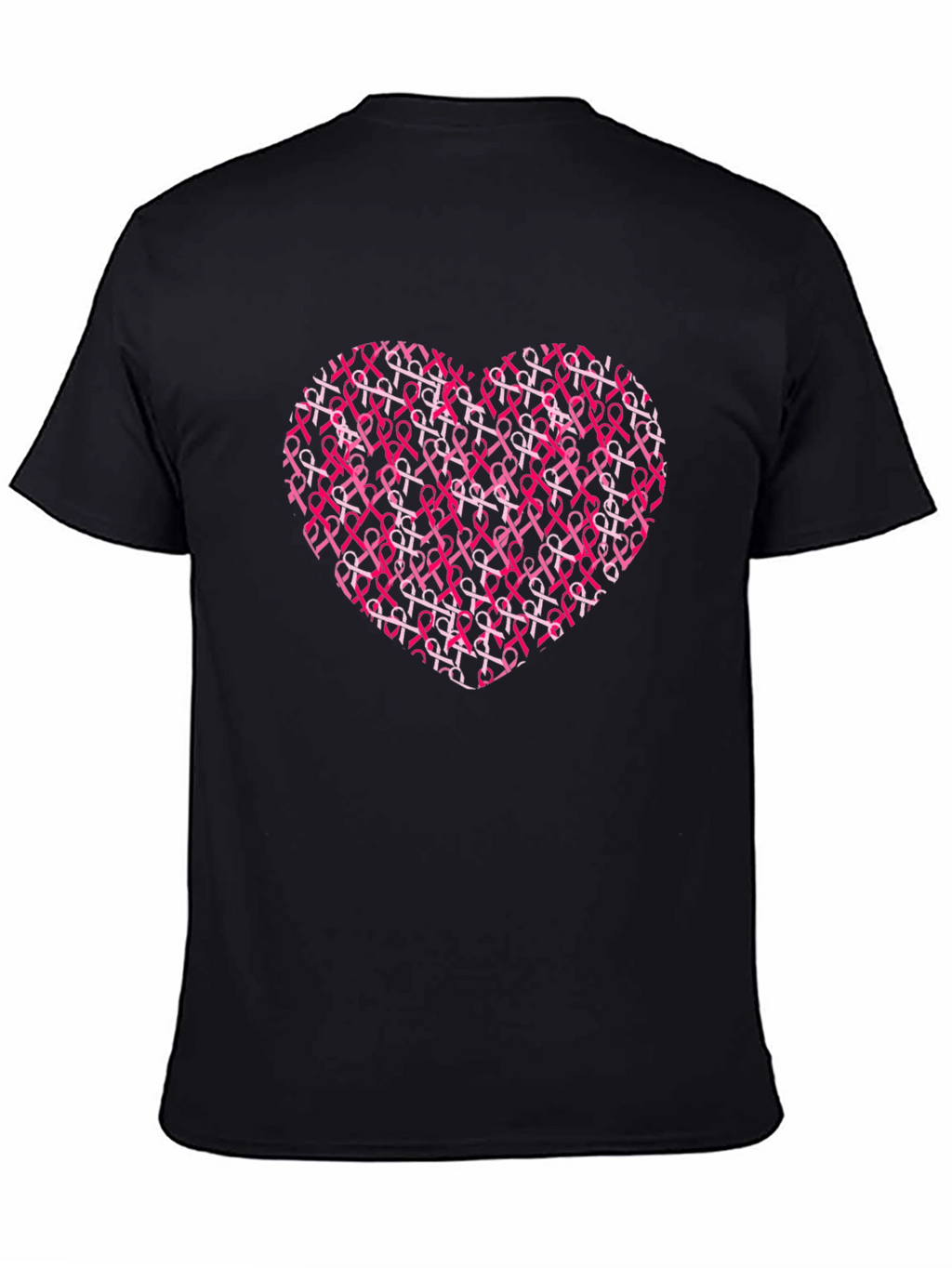 Pink Ribbon Heart T-Shirt - Breast Cancer Awareness