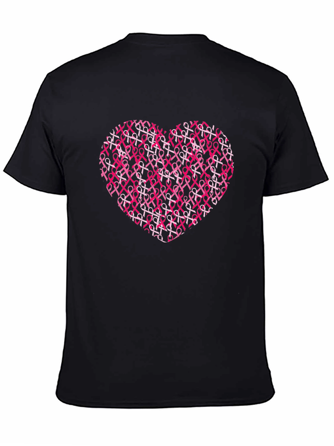 Pink Ribbon Heart T-Shirt - Breast Cancer Awareness