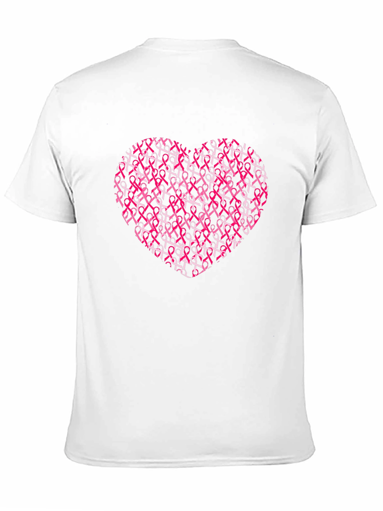 Pink Ribbon Heart T-Shirt - Breast Cancer Awareness