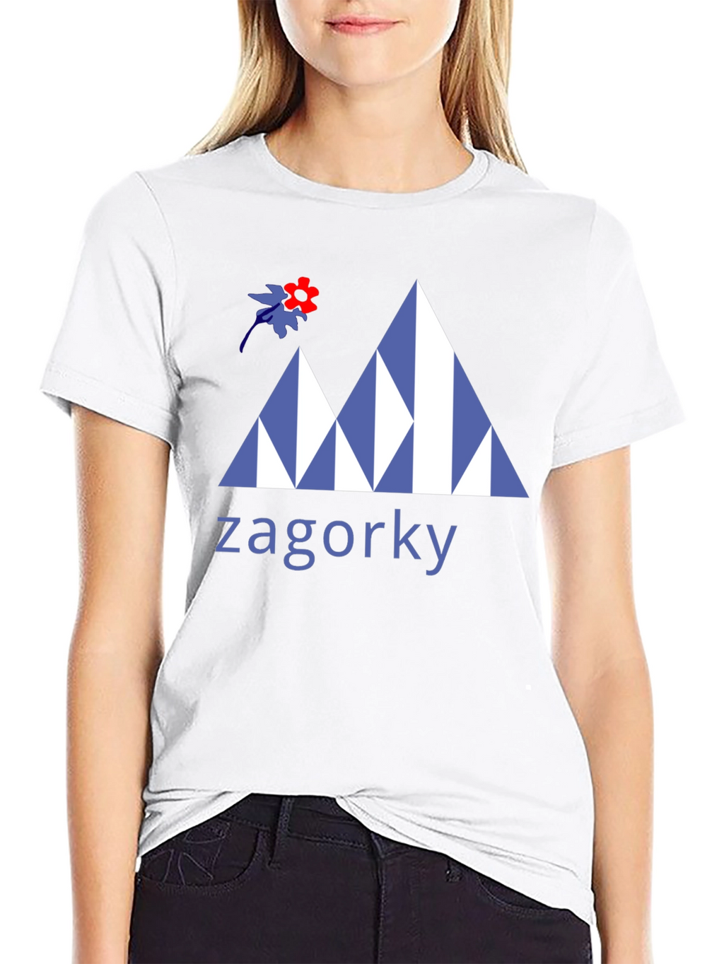 Zagorky Mountain Design Black T-Shirt