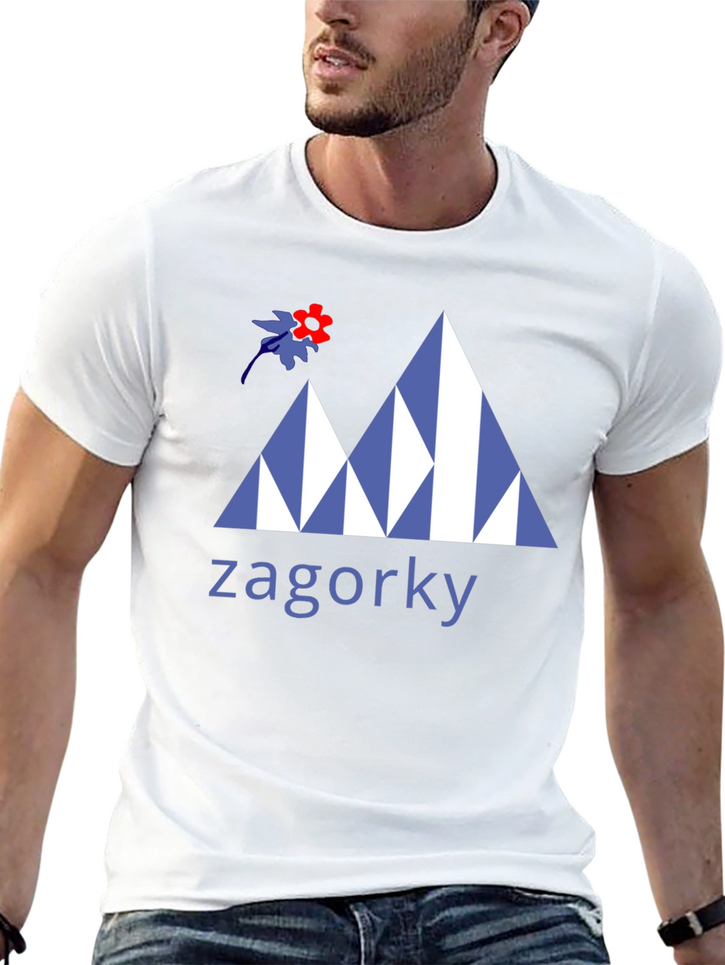 Zagorky Mountain Design Black T-Shirt