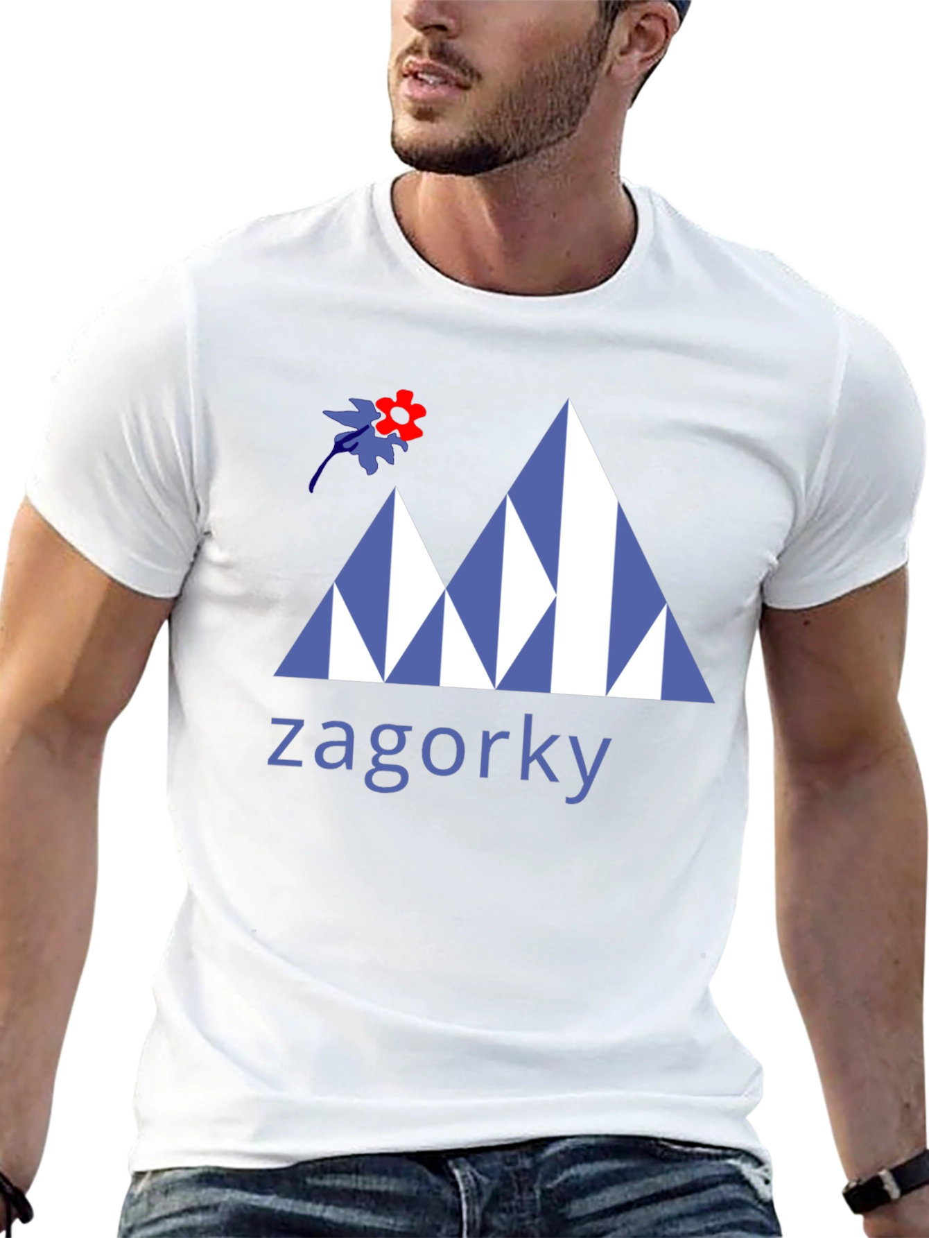 Zagorky Mountain Design Black T-Shirt