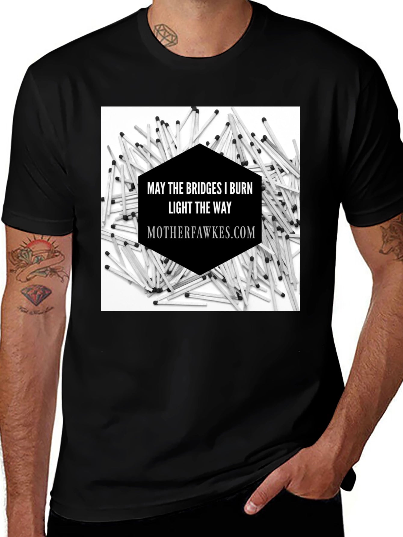 Bridges I Burn Graphic Tee - Motherfawkes