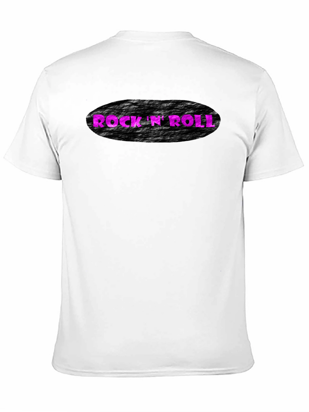 Rock N Roll Graphic Print Black T-Shirt