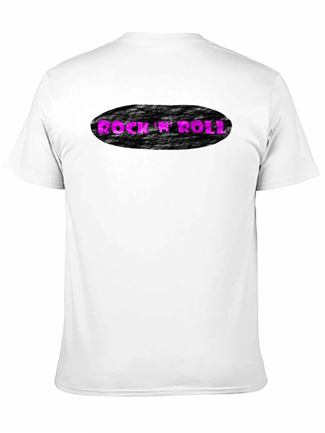 Rock N Roll Graphic Print Black T-Shirt