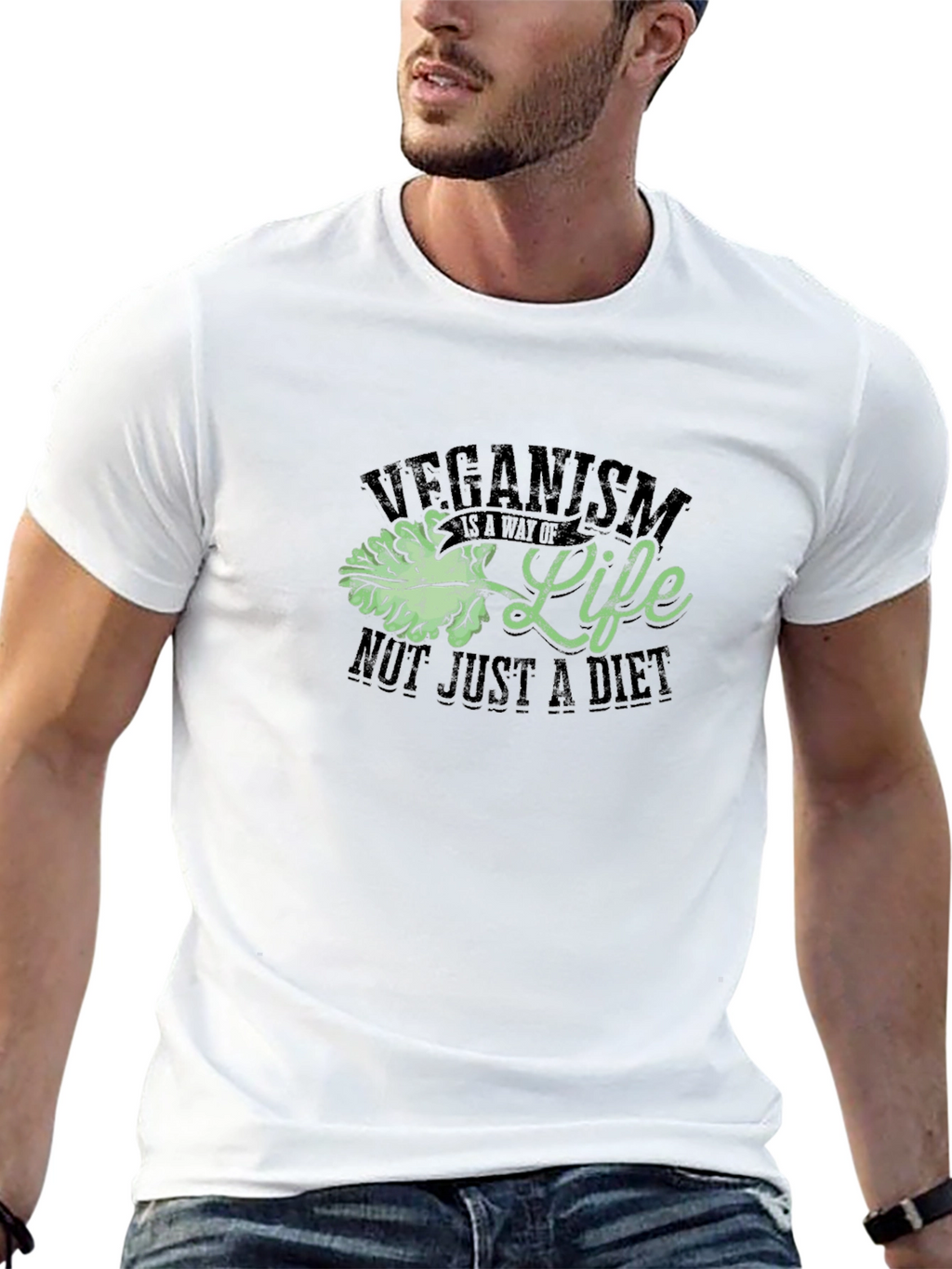 Veganism is Life T-Shirt - Not Just A Diet