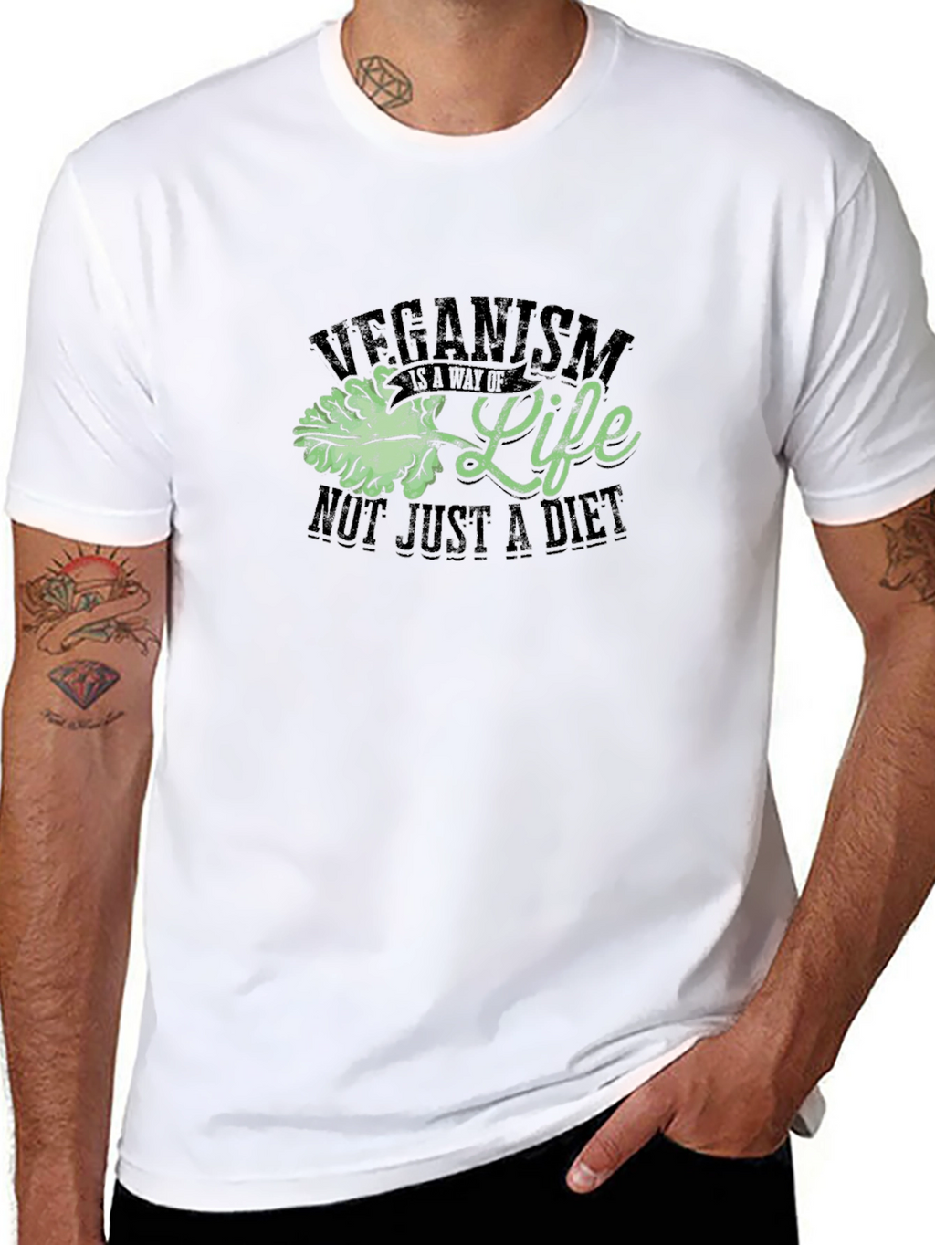 Veganism is Life T-Shirt - Not Just A Diet