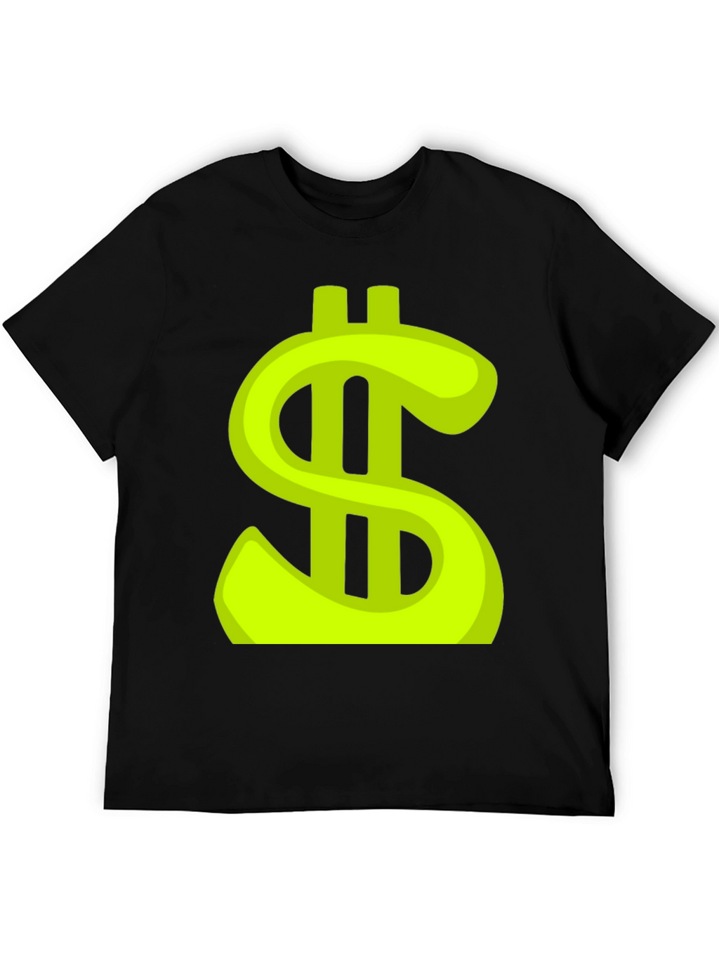 Dollar Sign Graphic Tee - Trendy Black T-Shirt