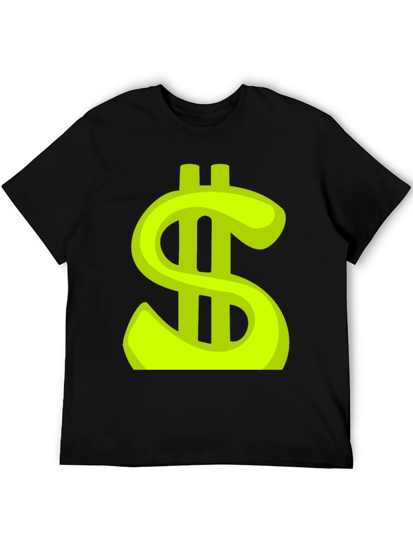 Dollar Sign Graphic Tee - Trendy Black T-Shirt