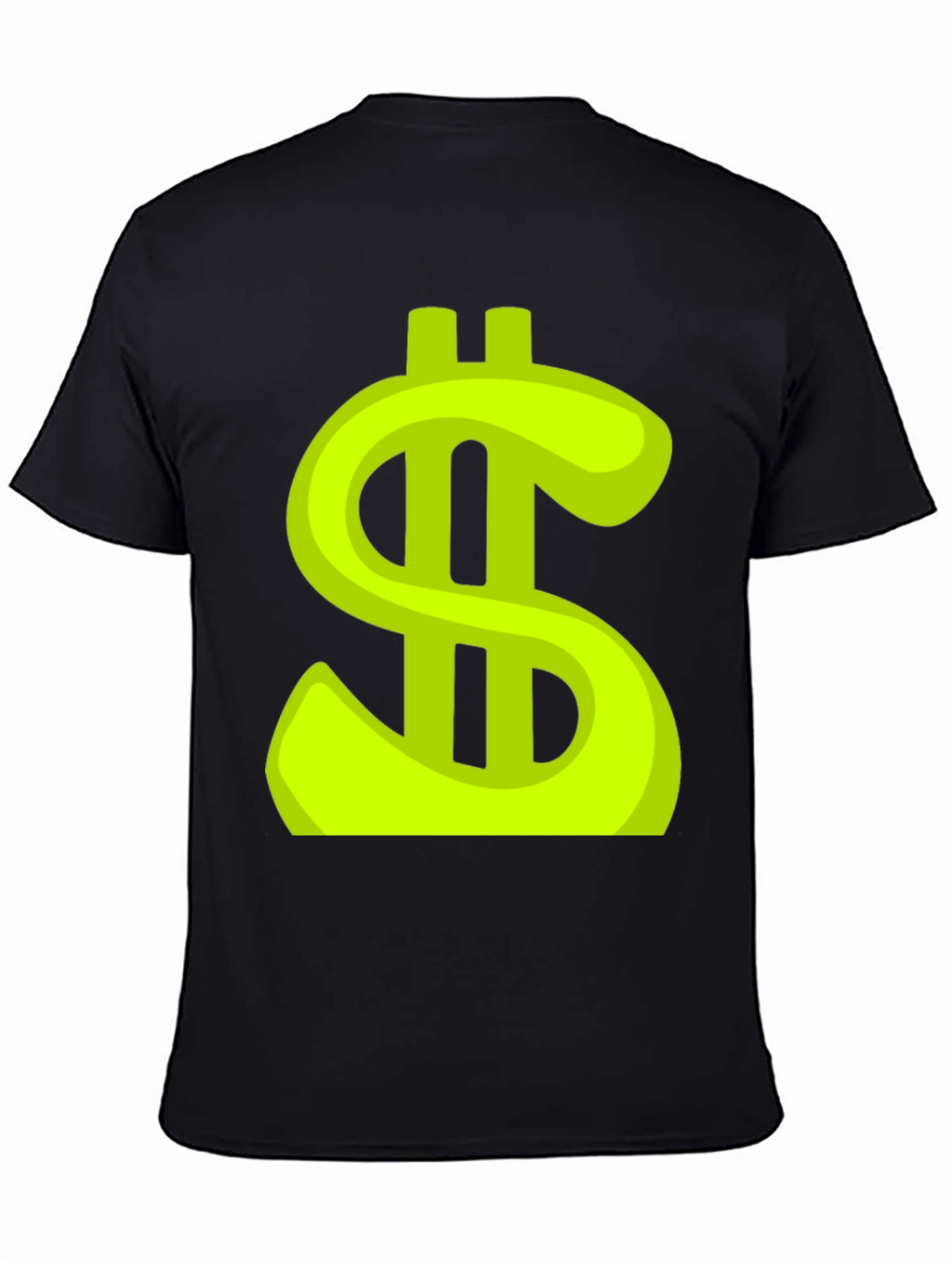 Dollar Sign Graphic Tee - Trendy Black T-Shirt