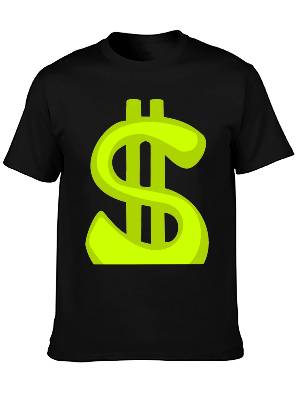 Dollar Sign Graphic Tee - Trendy Black T-Shirt