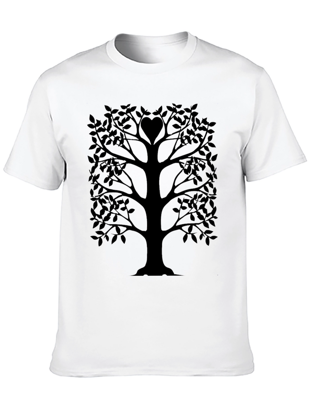 Heart Tree Graphic Tee - Black