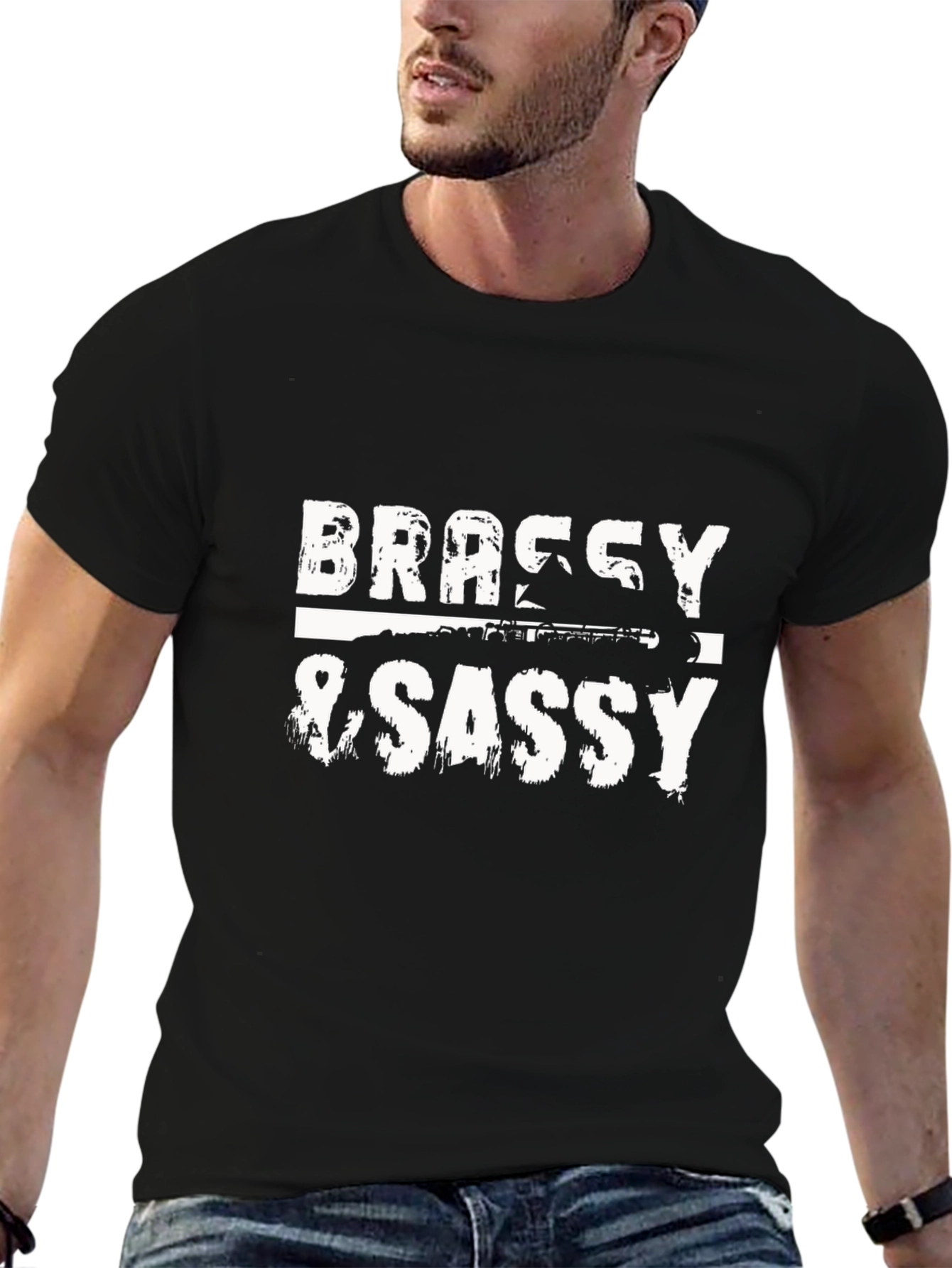 Brassy & Sassy Black Graphic Tee