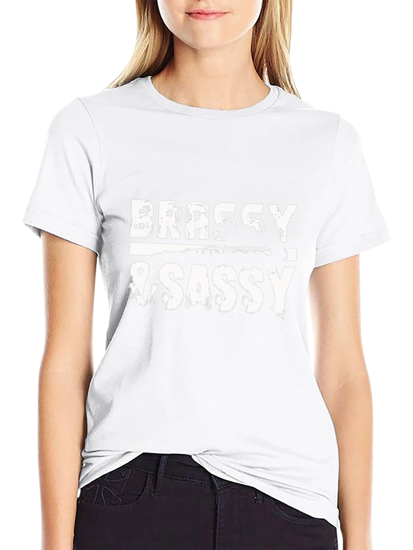 Brassy & Sassy Black Graphic Tee