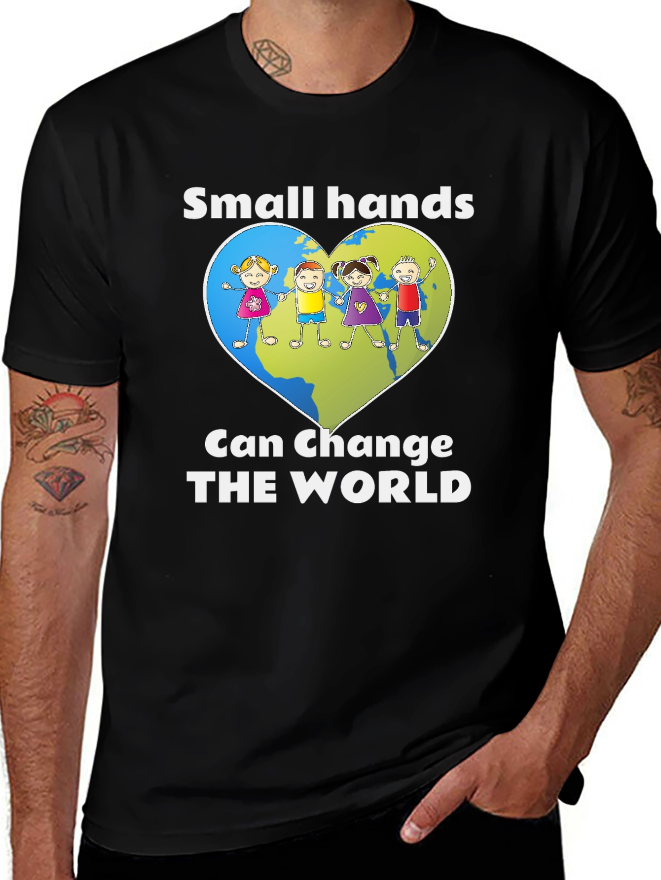 Small Hands Can Change The World T-Shirt