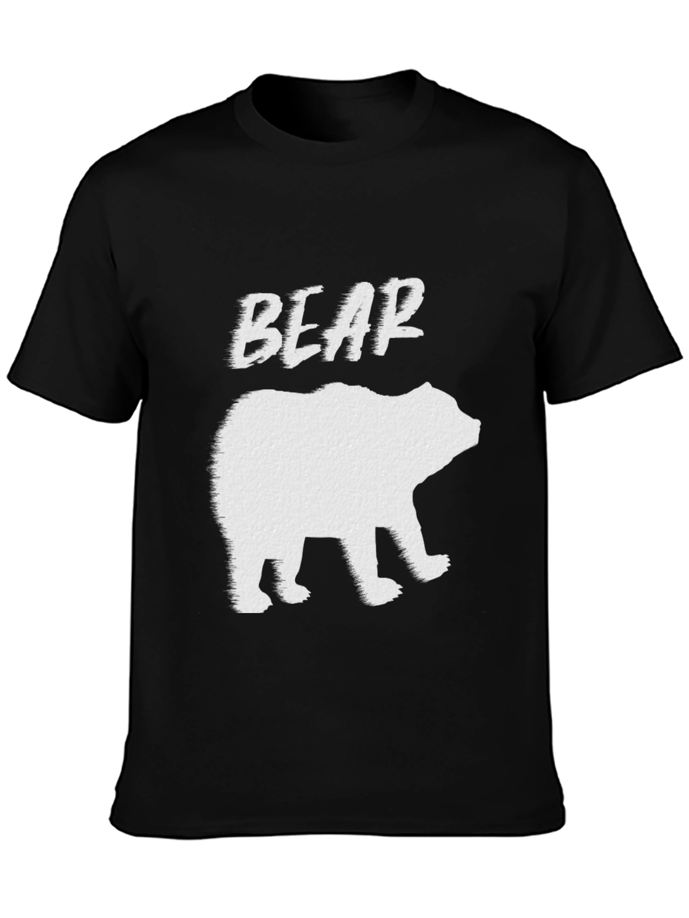 Mens Black Bear Graphic T-Shirt