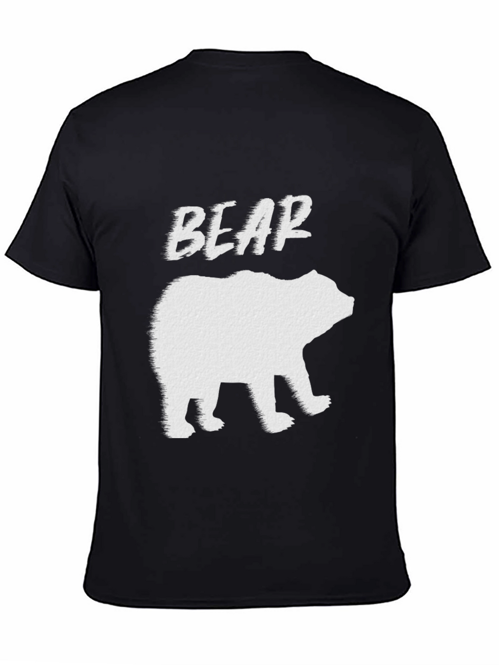 Mens Black Bear Graphic T-Shirt