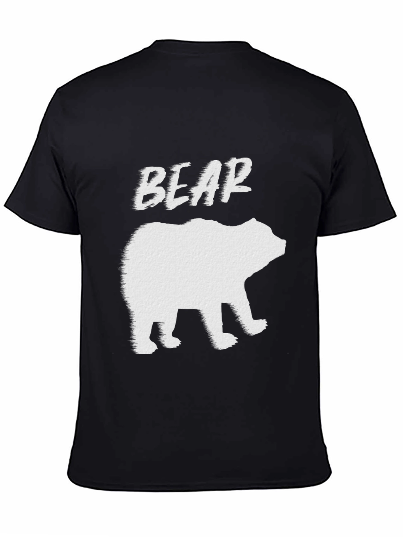 Mens Black Bear Graphic T-Shirt