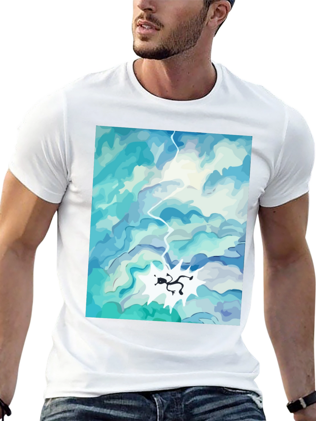 Sky Diver Black T-Shirt