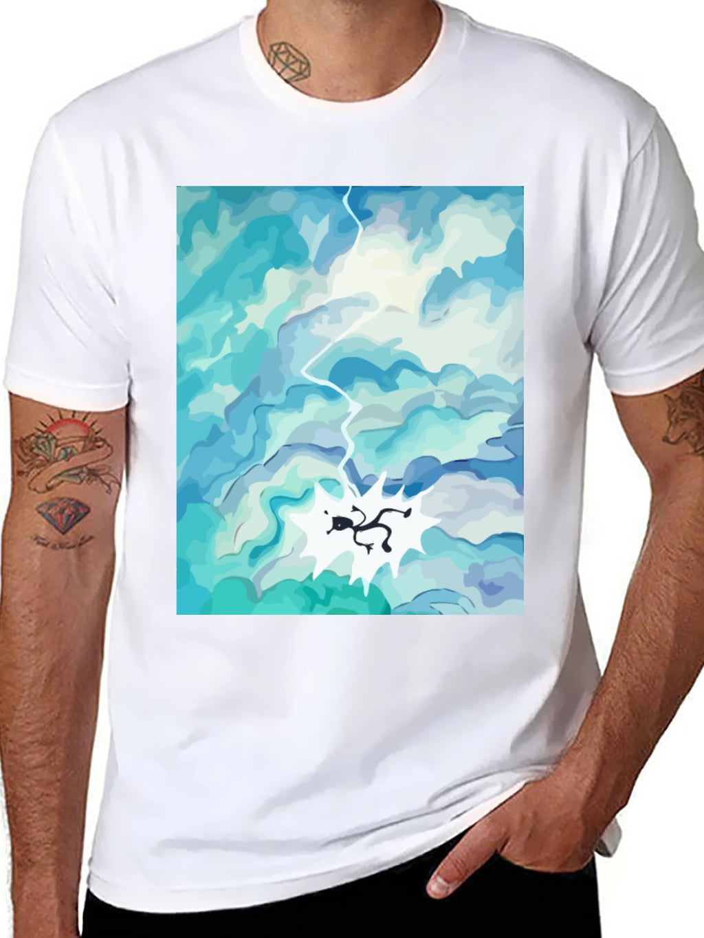 Sky Diver Black T-Shirt