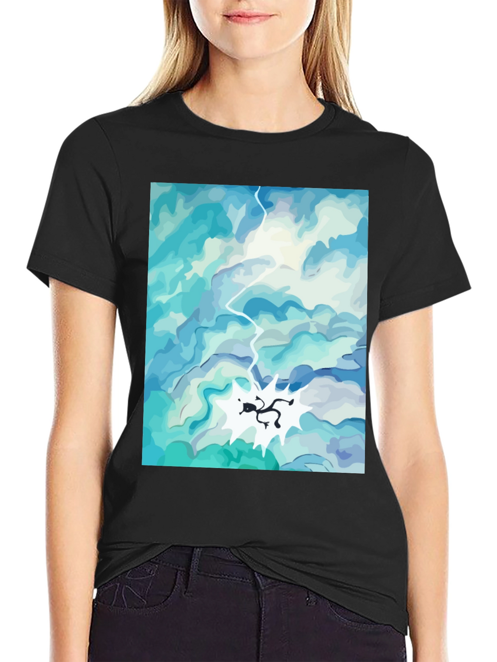 Sky Diver Black T-Shirt