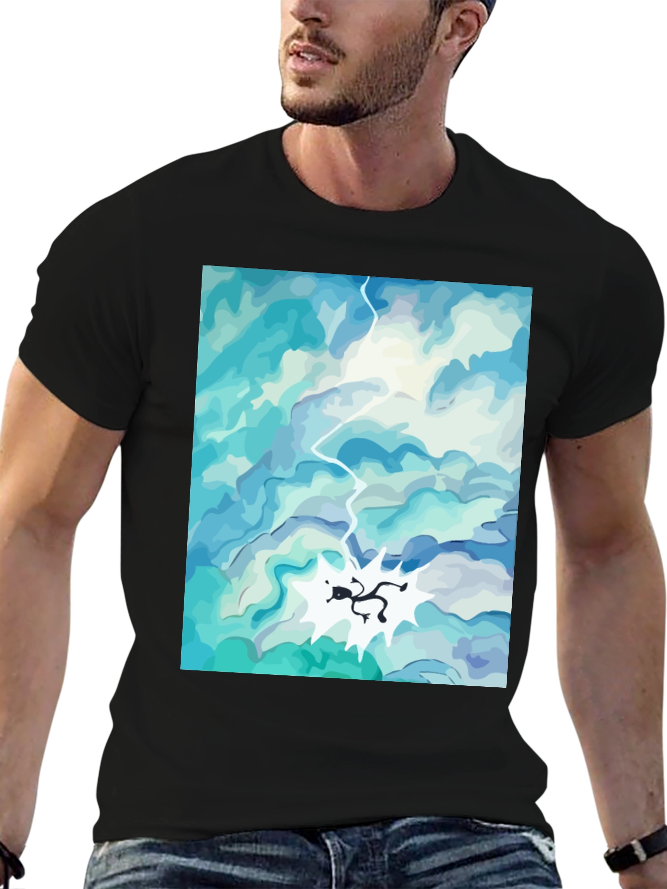 Sky Diver Black T-Shirt