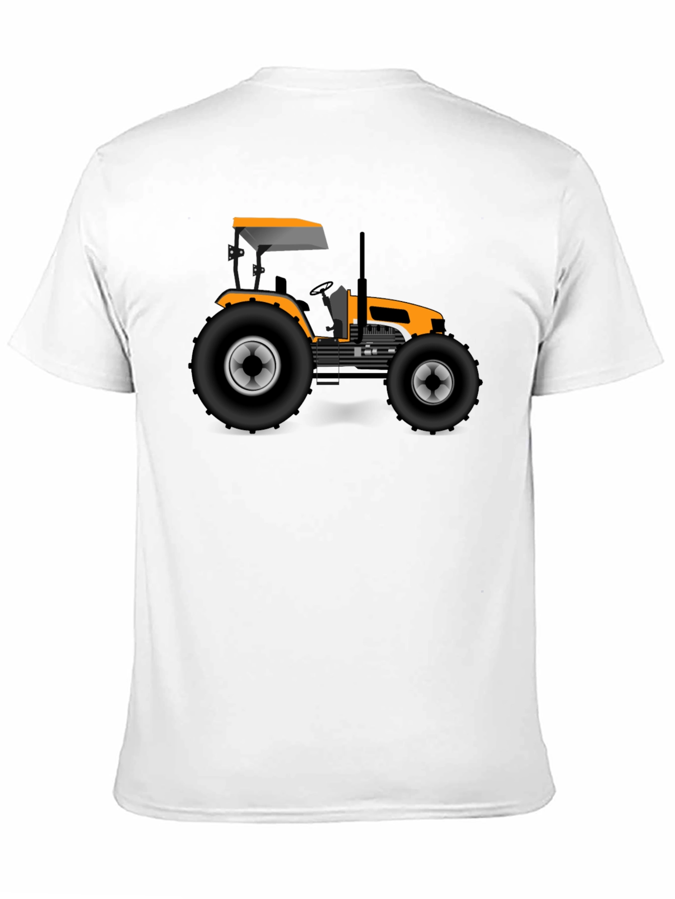Tractor Graphic Tee - Black Cotton T-Shirt
