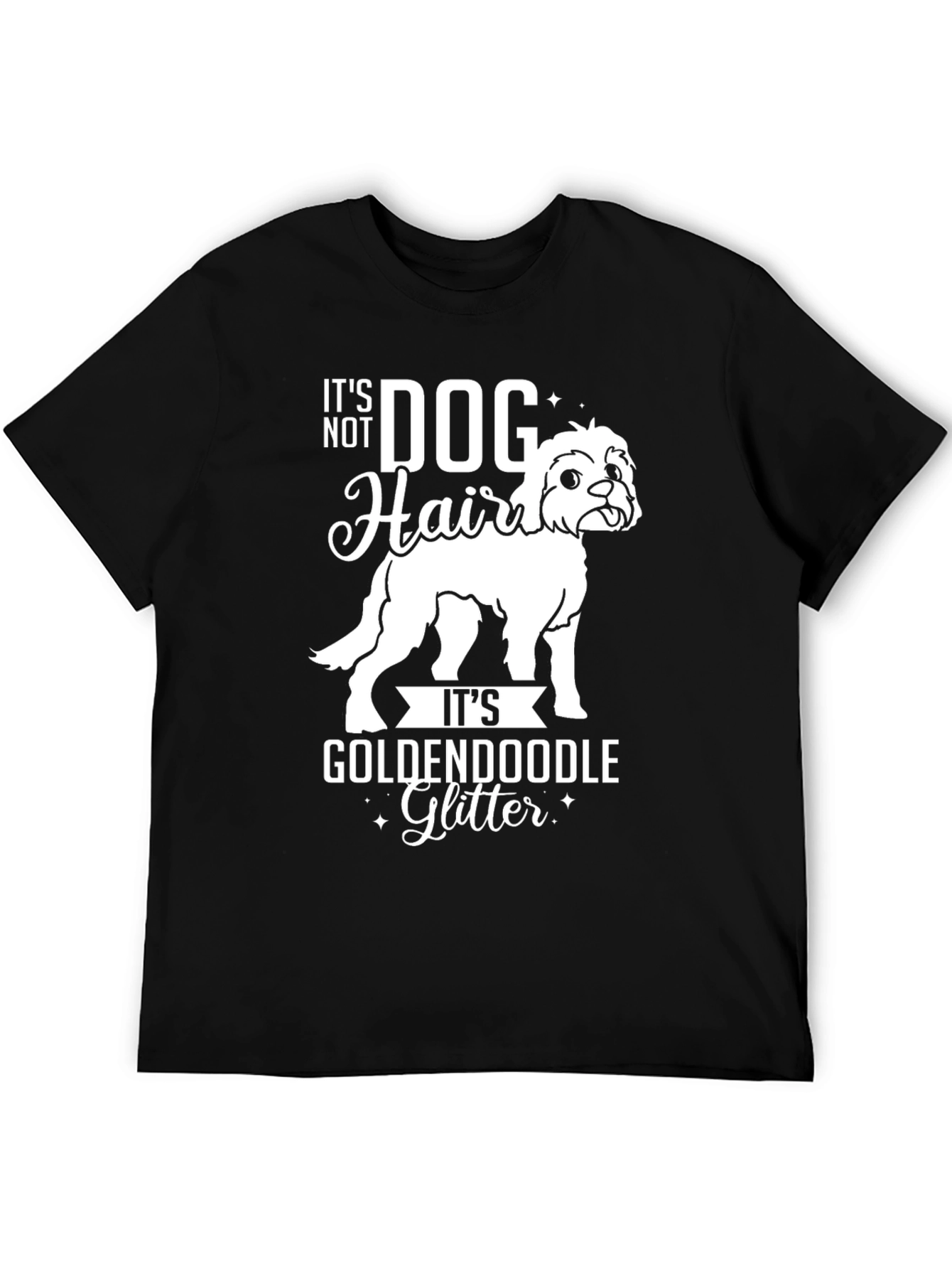 Goldendoodle Glitter Dog Hair T-Shirt