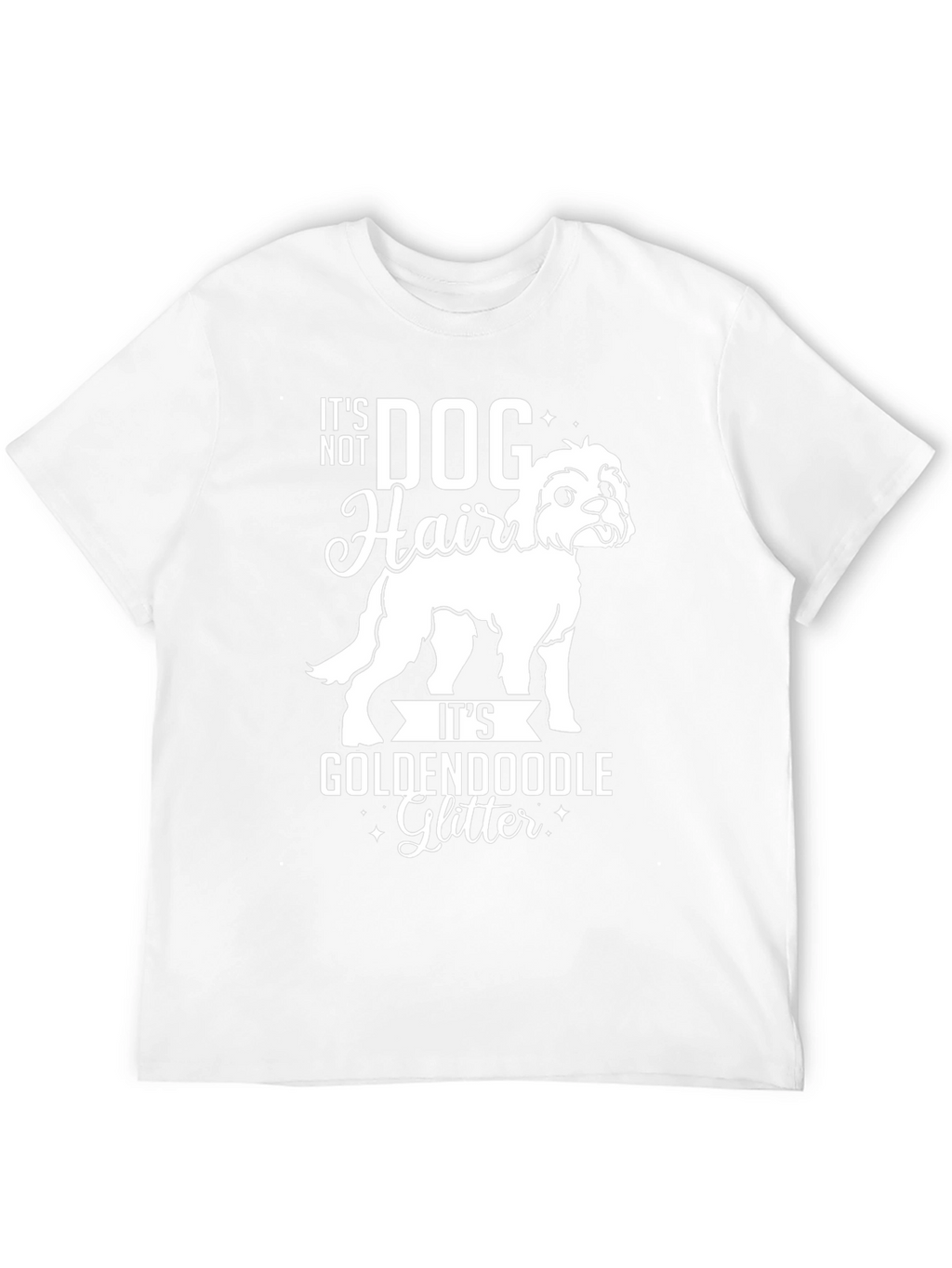 Goldendoodle Glitter Dog Hair T-Shirt
