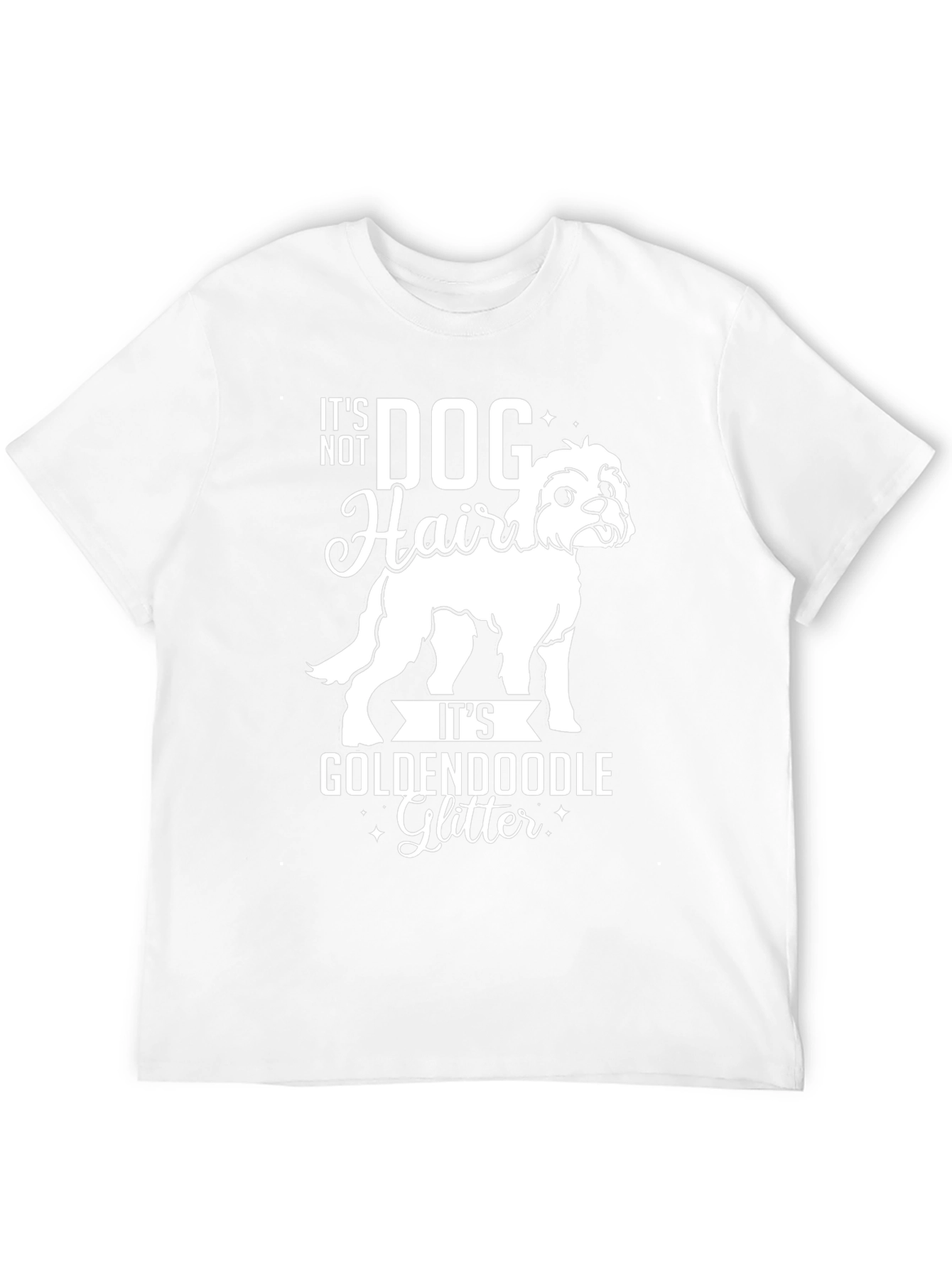 Goldendoodle Glitter Dog Hair T-Shirt