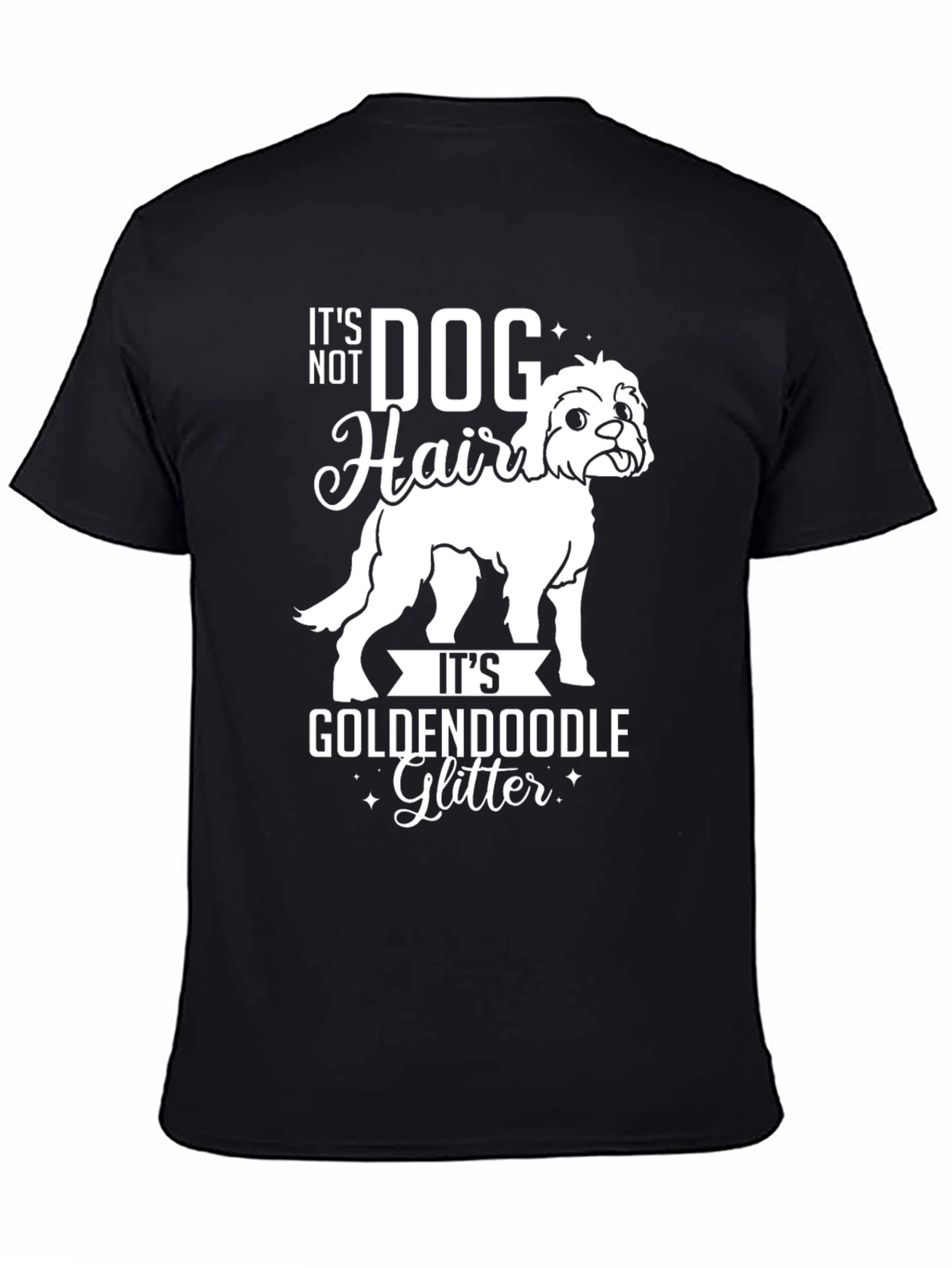 Goldendoodle Glitter Dog Hair T-Shirt
