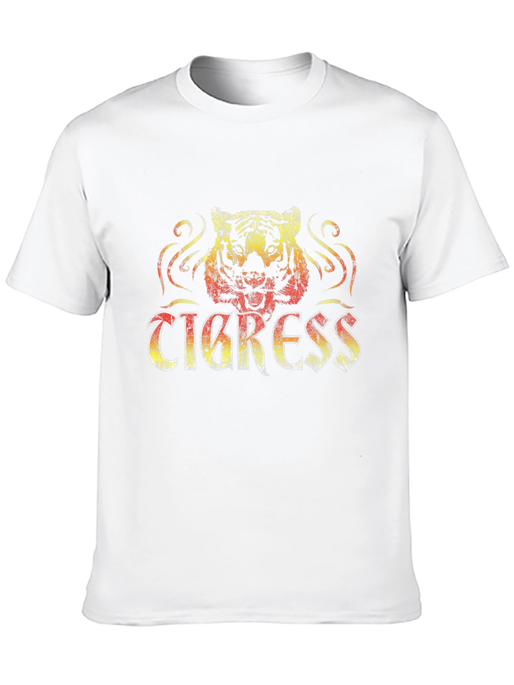 Tigress Graphic Print Black Tee