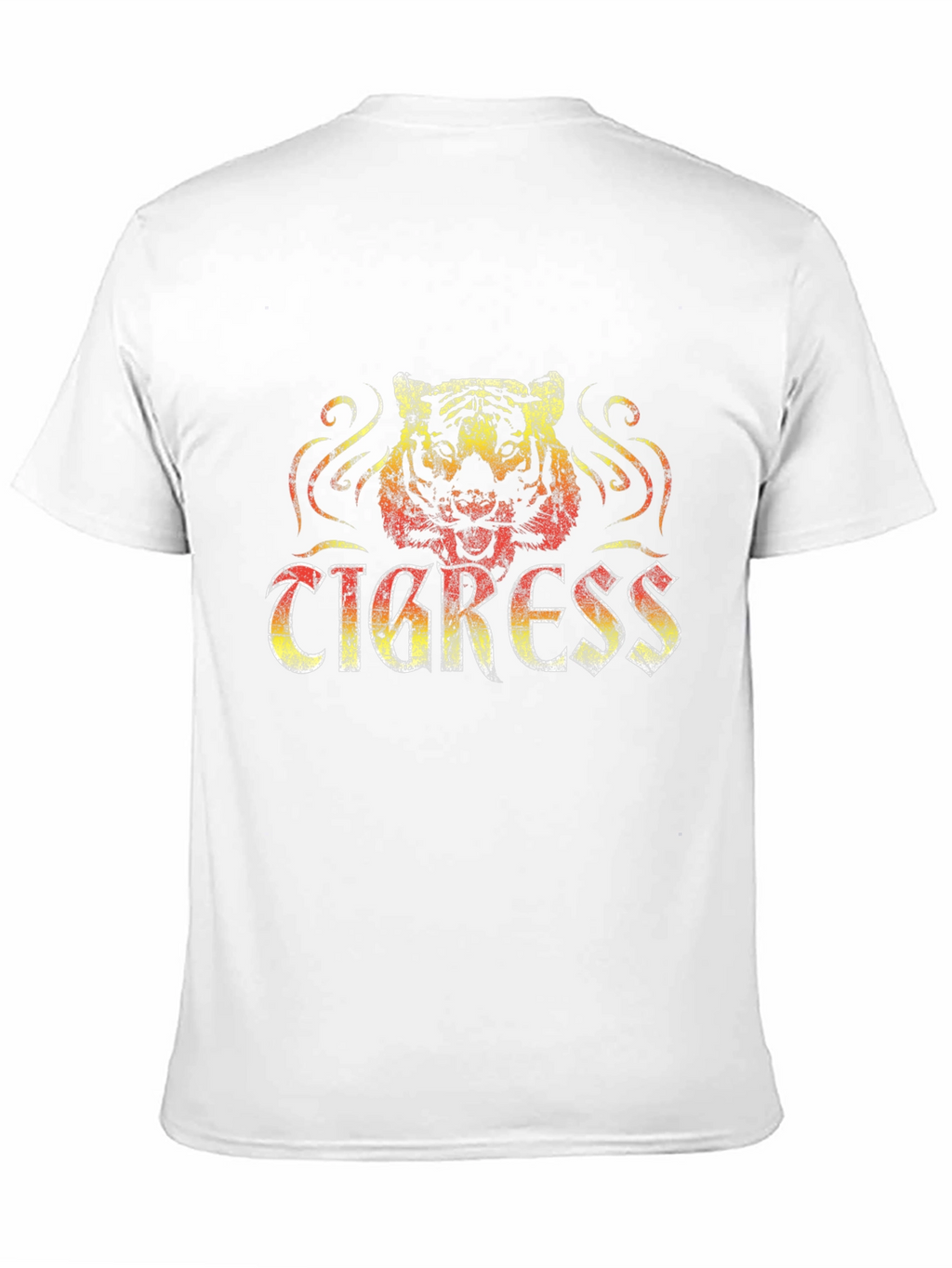 Tigress Graphic Print Black Tee