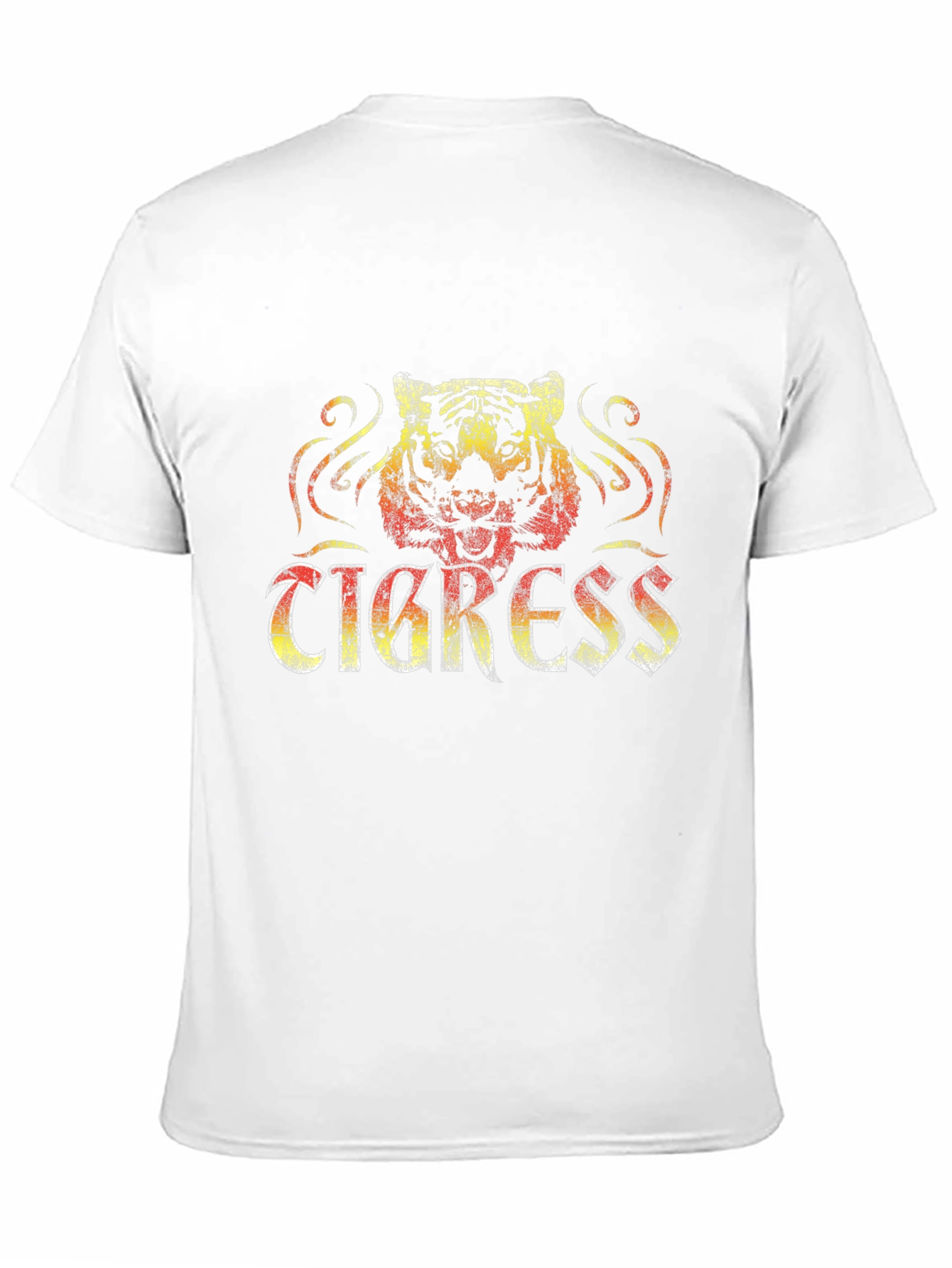 Tigress Graphic Print Black Tee