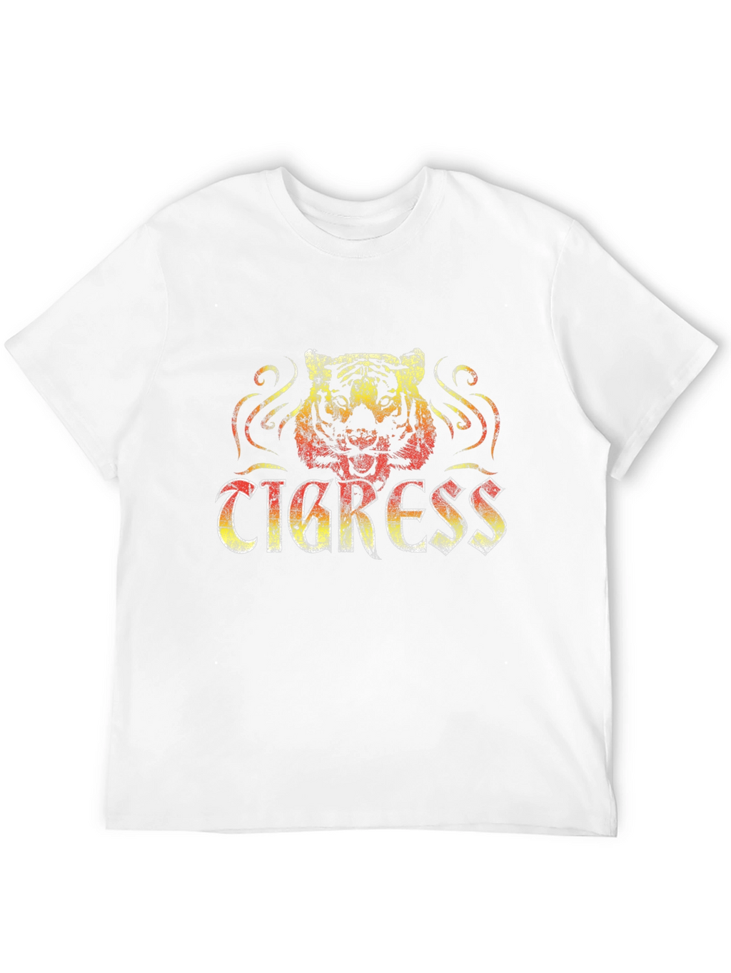 Tigress Graphic Print Black Tee