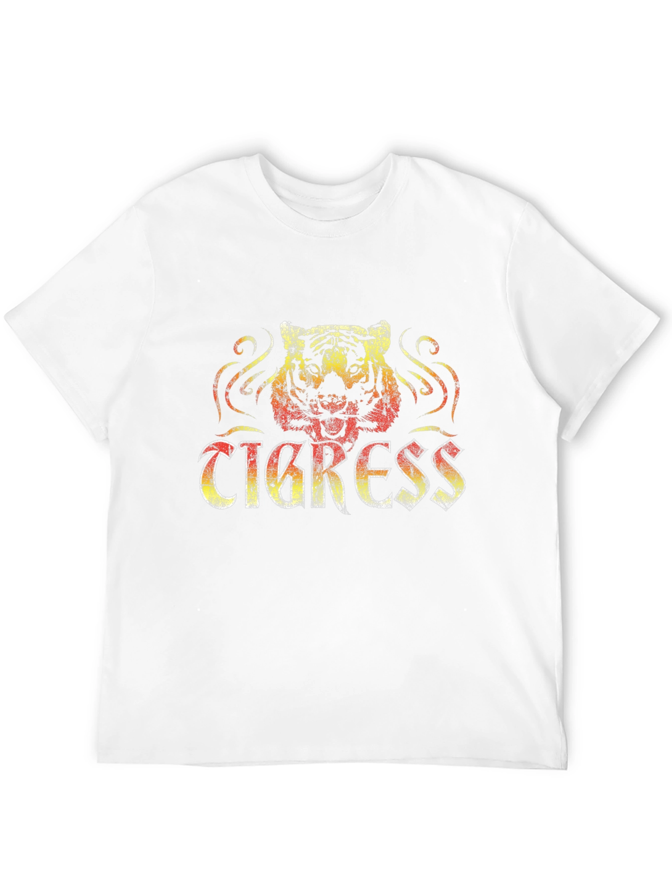 Tigress Graphic Print Black Tee