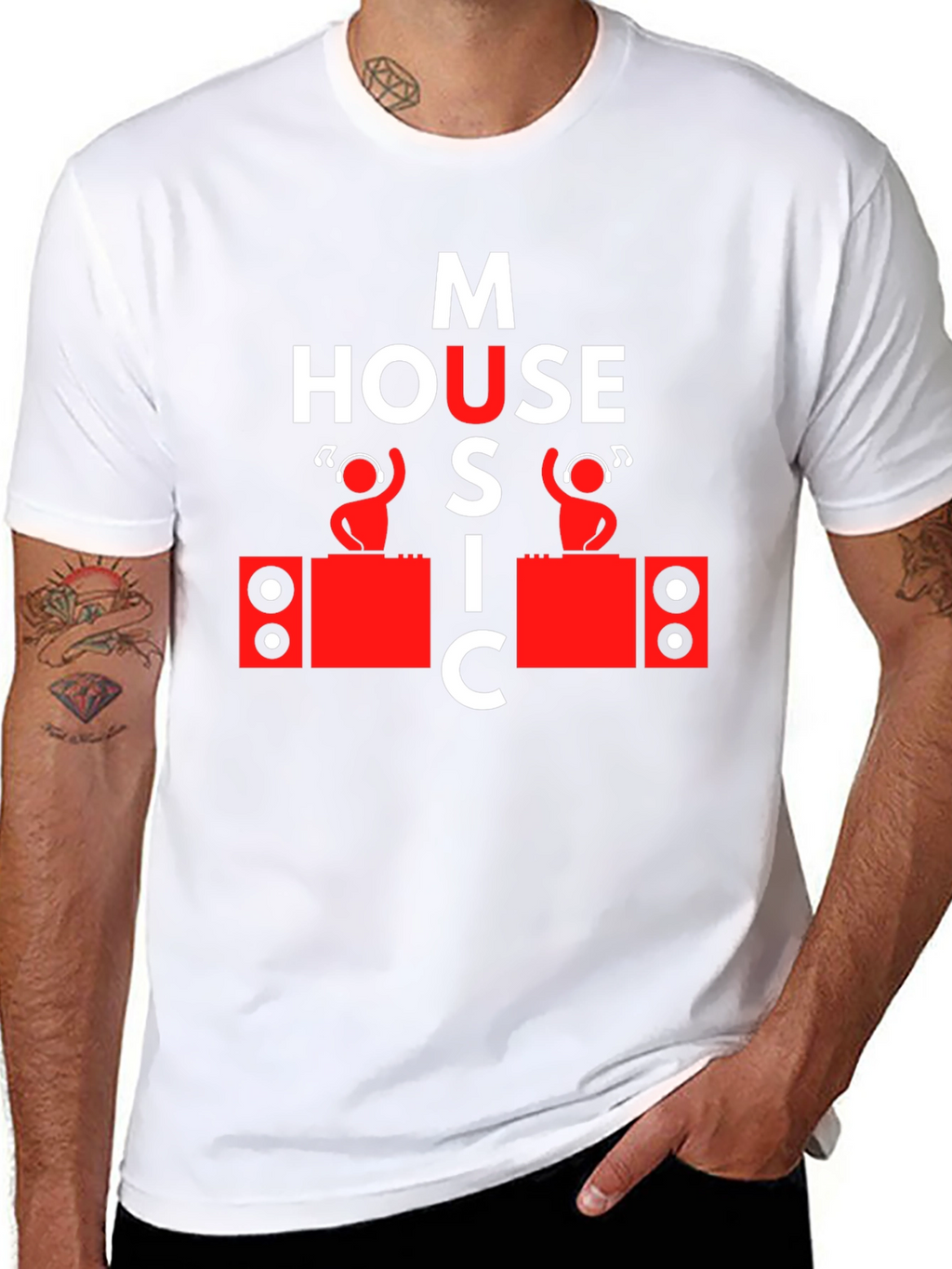 House Music DJ Graphic Tee