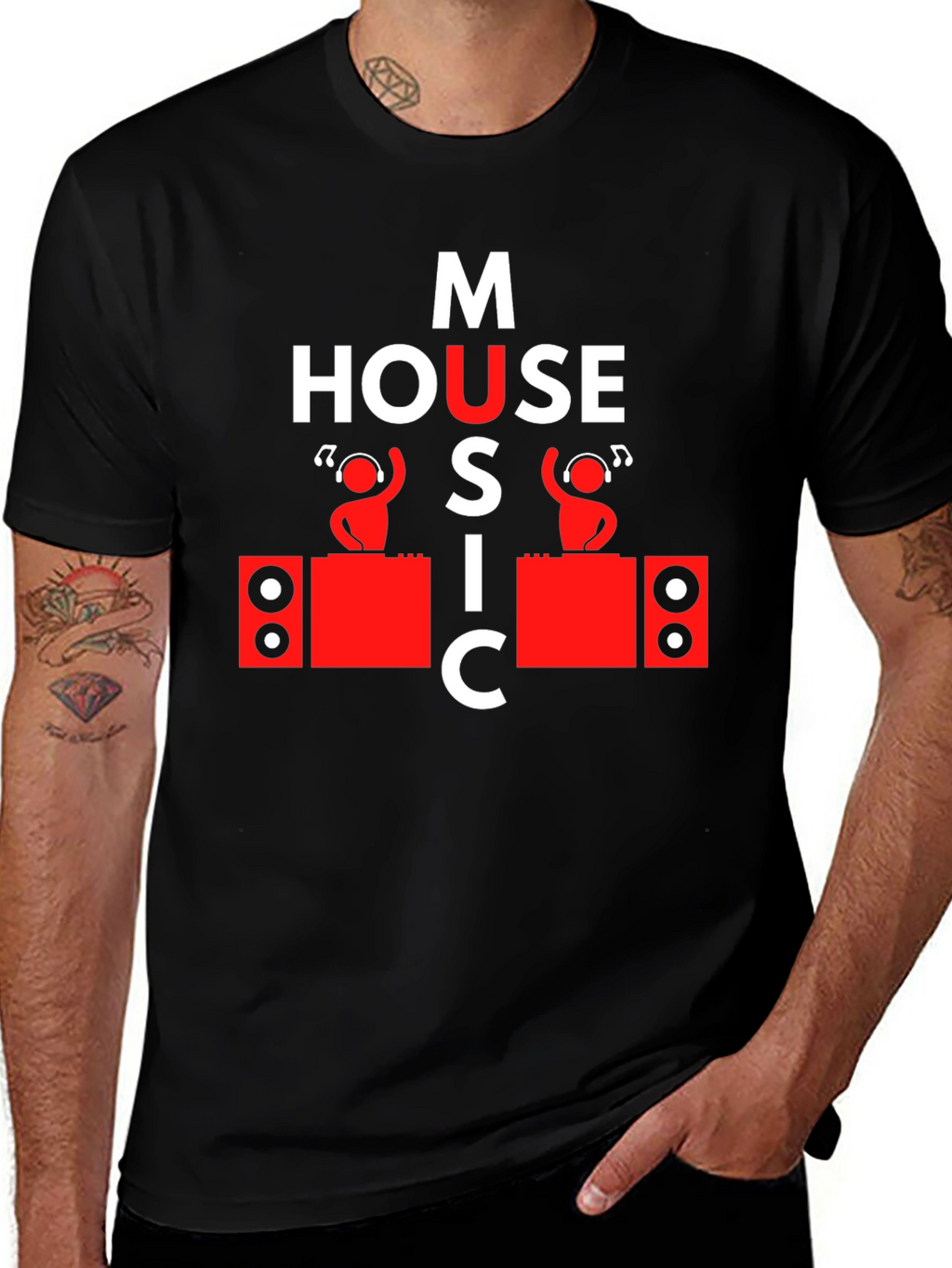 House Music DJ Graphic Tee