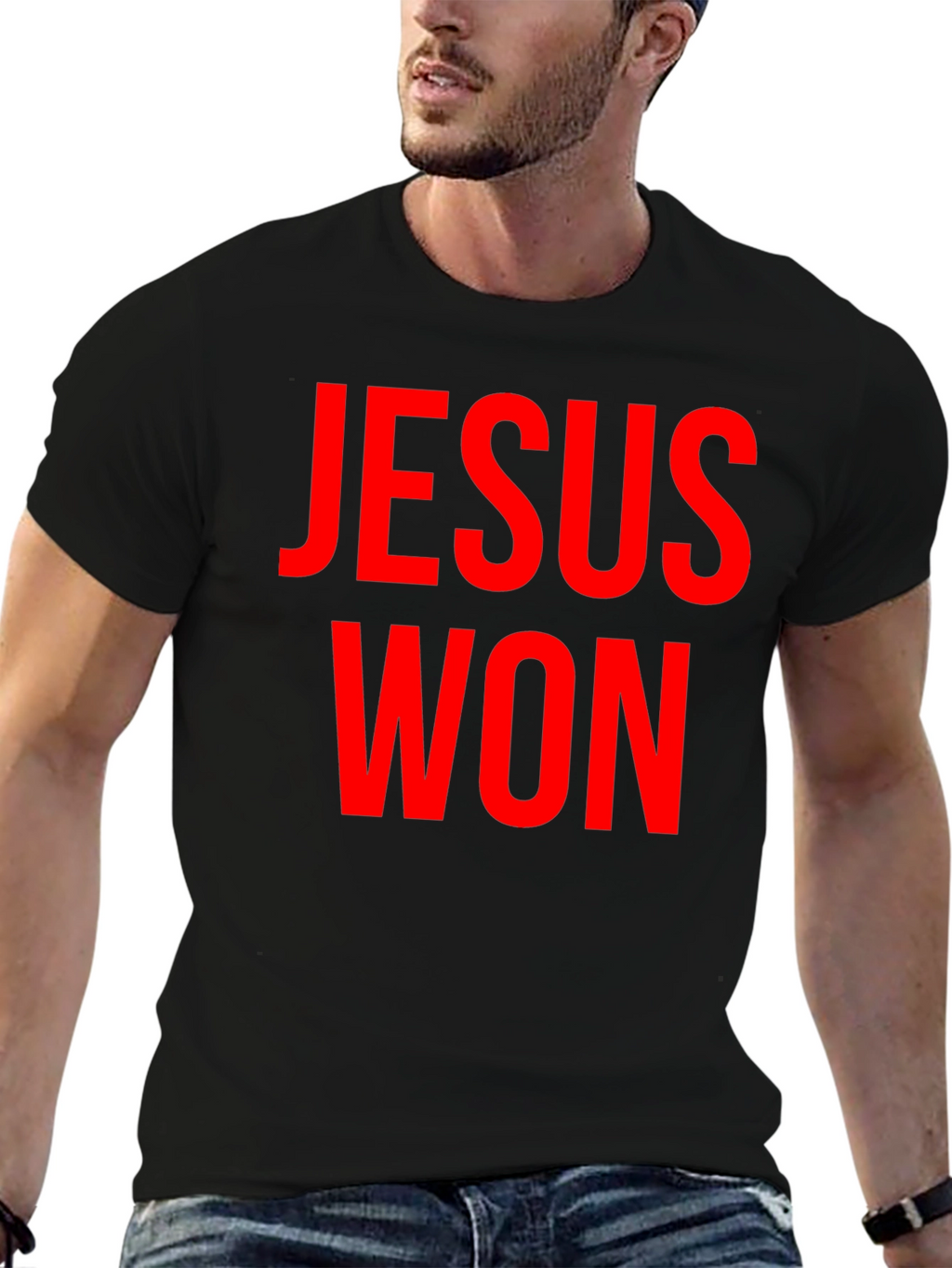 Jesus Won Graphic T-Shirt - Bold Religious Statement