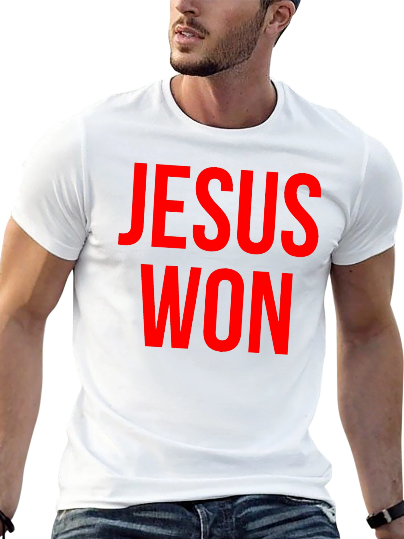 Jesus Won Graphic T-Shirt - Bold Religious Statement