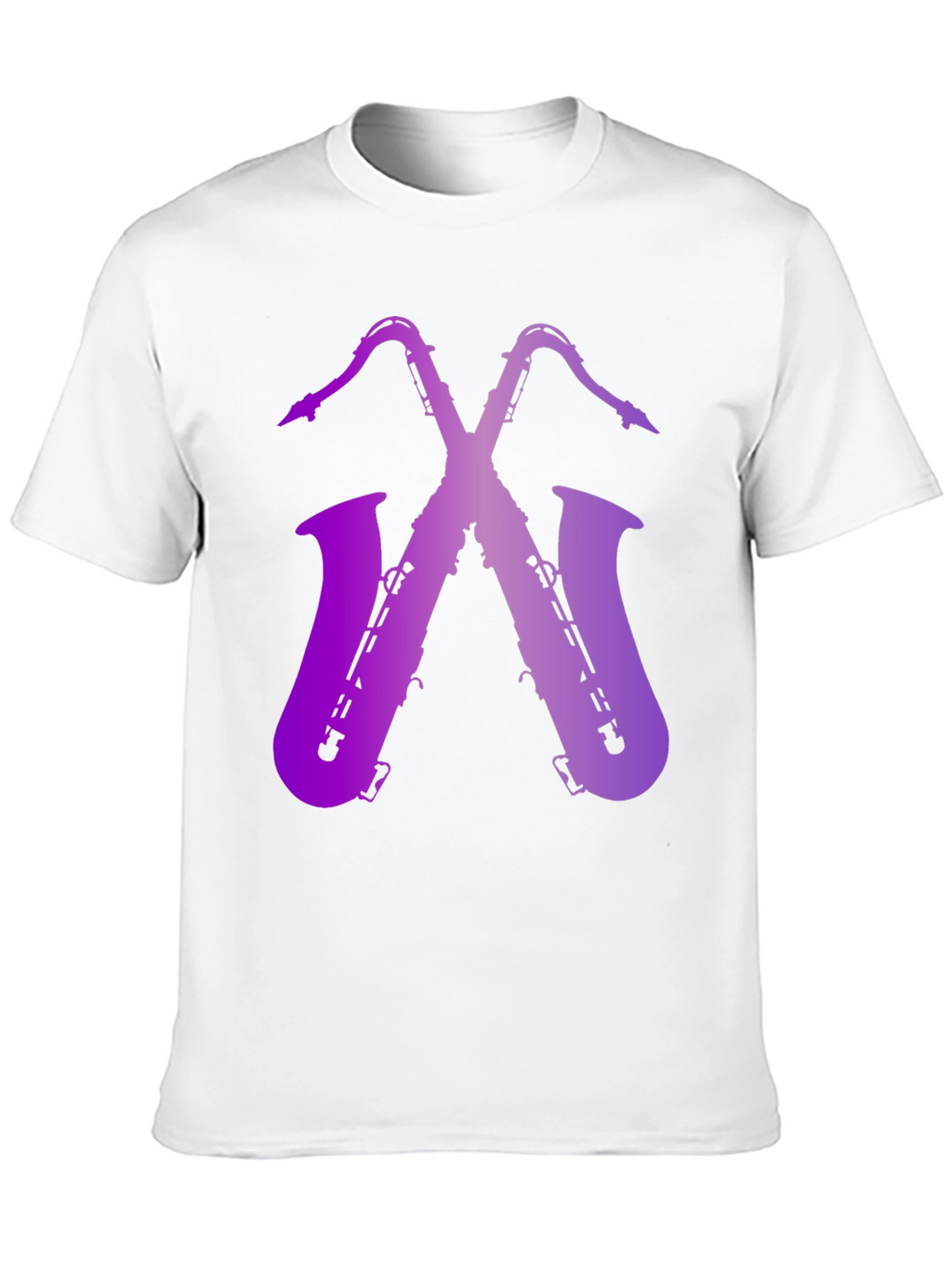 Saxophone Graphic Print Tee