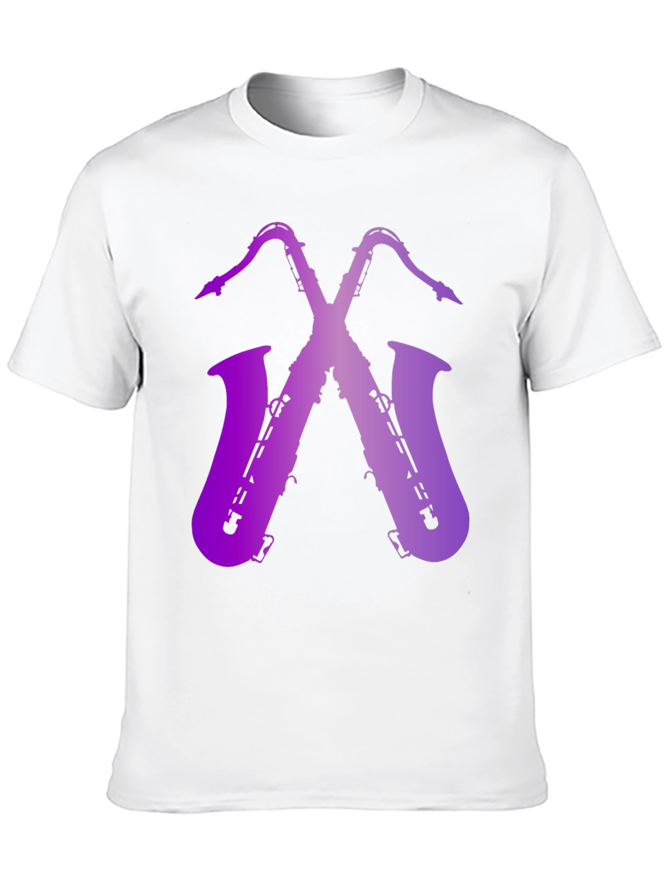 Saxophone Graphic Print Tee