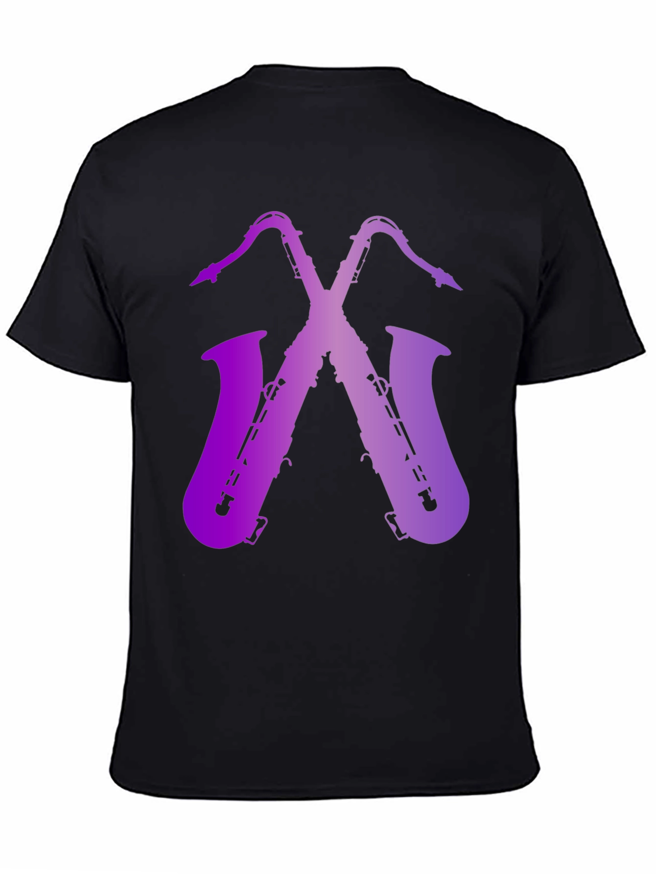 Saxophone Graphic Print Tee