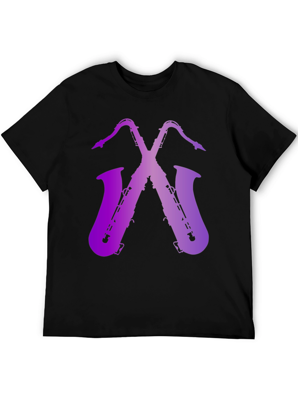 Saxophone Graphic Print Tee