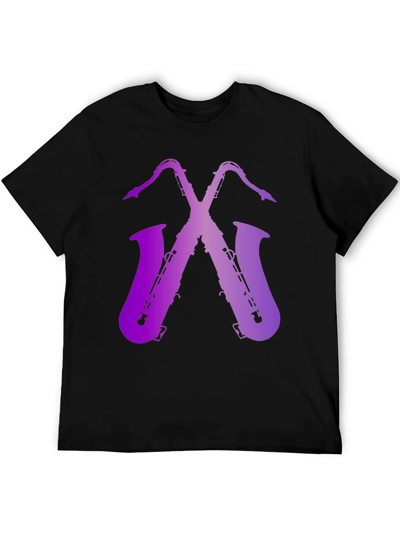 Saxophone Graphic Print Tee