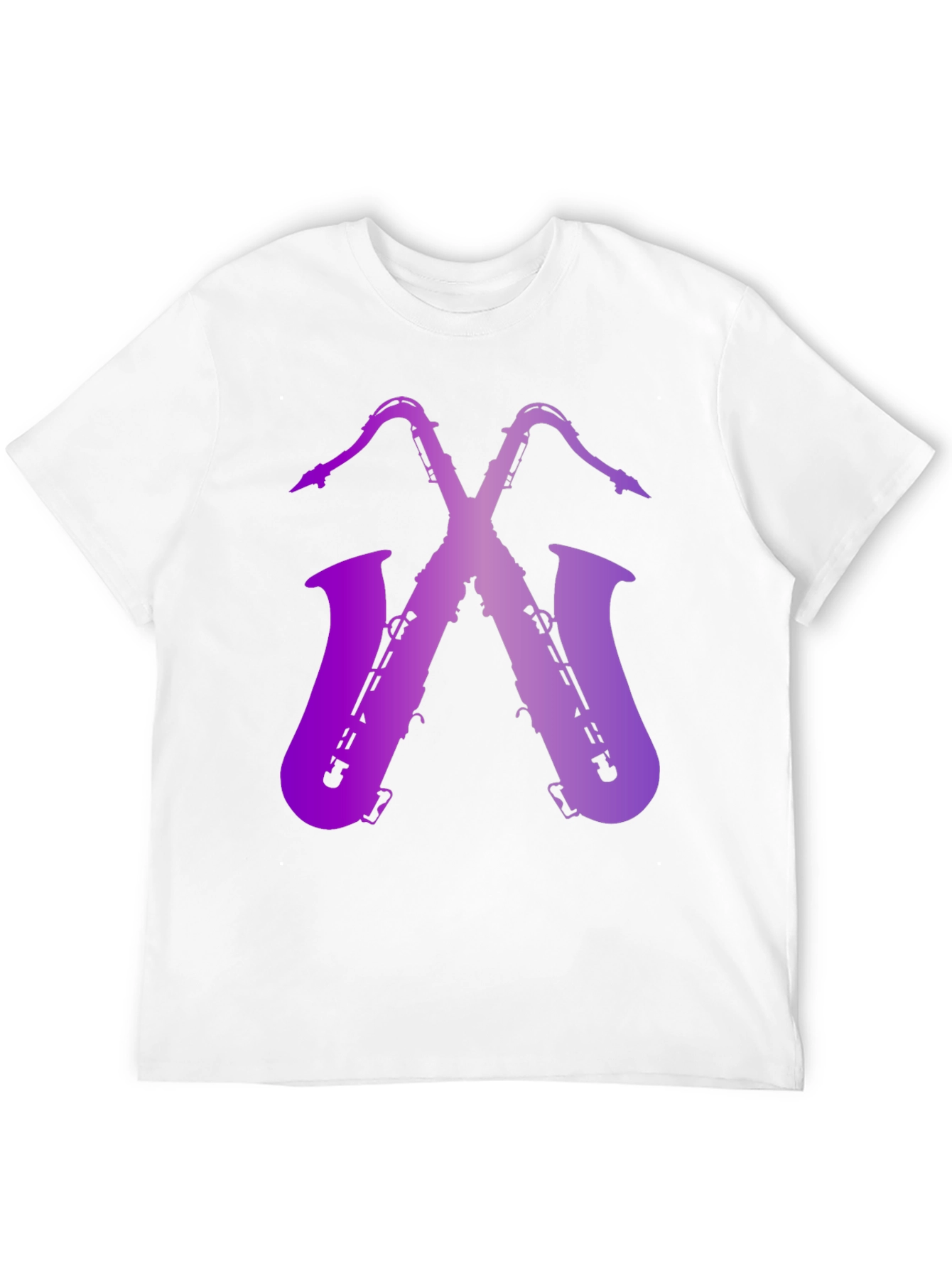 Saxophone Graphic Print Tee